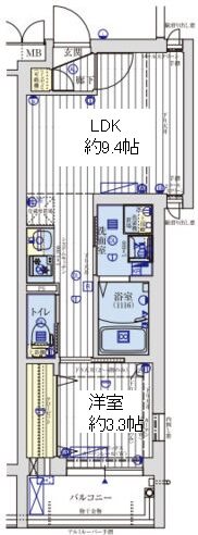 アクアプレイス京都聚楽第の間取り