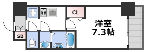 ファステート難波グランプリの間取り