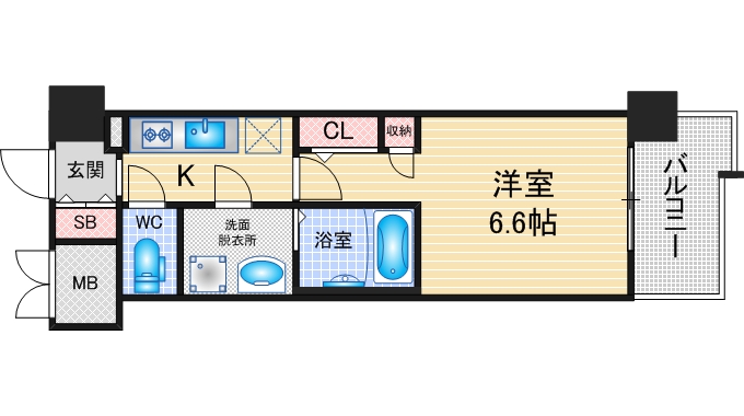 エスリード葵　広小路通の間取り