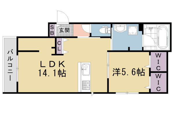 ＨＥＢＥＬ　ＭＡＩＳＯＮ　桂小橋の間取り