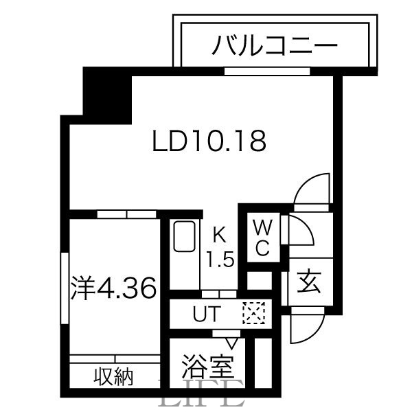 パルティーレ平岸の間取り