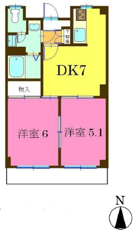 パールハイムセンカワの間取り