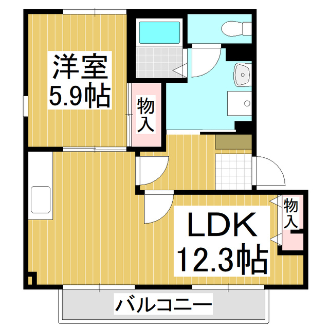 クレセールさくらＢの間取り