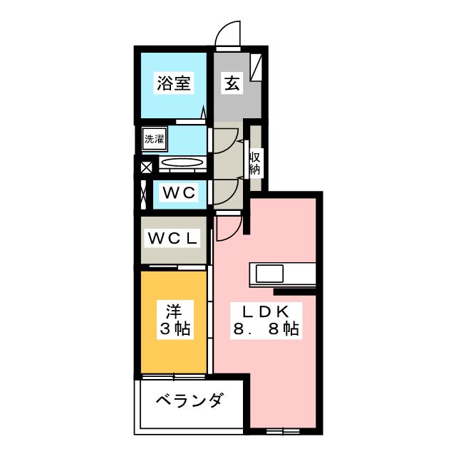 パステル須ヶ口の間取り