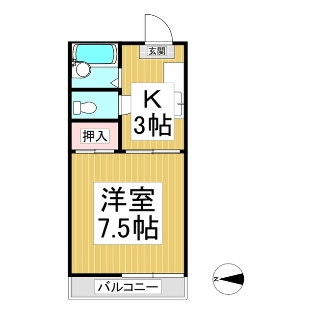 ハイツみやうら２の間取り