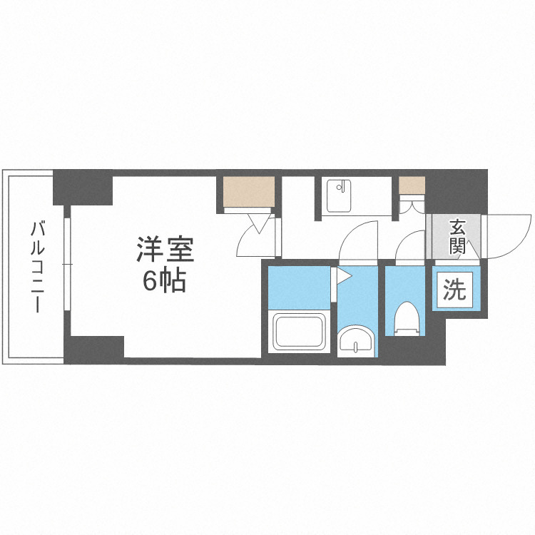 S-RESIDENCE南堀江の間取り