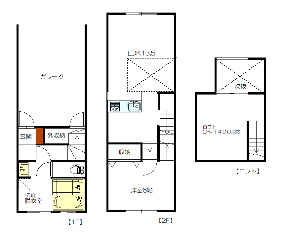 ＧＡＲＡＧＥ ＰＬＵＳ＋（ガレージプラス）の間取り