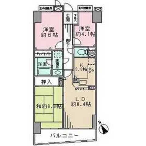 墨田区横網のマンションの間取り