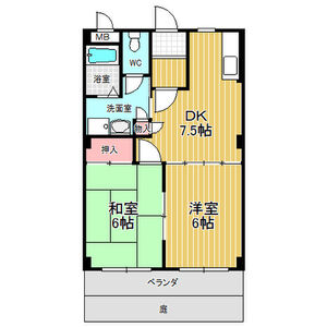 リヴェール緑の間取り