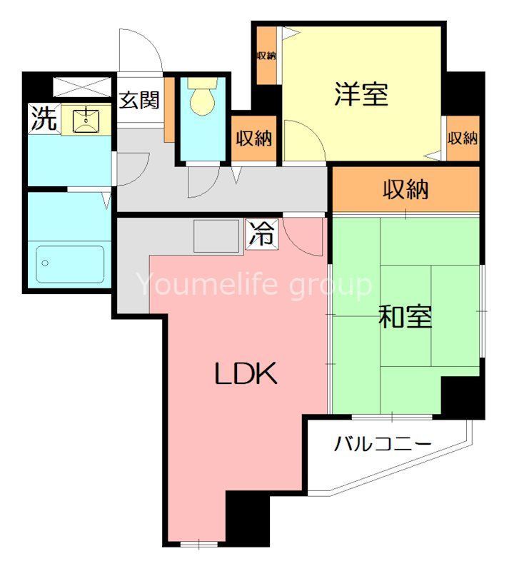 【平塚市追分のマンションの間取り】