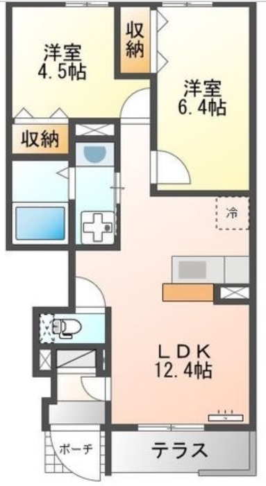 サンタプレイスVIIの間取り