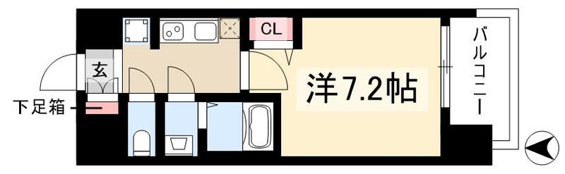 プレサンスNAGOYA本陣の間取り