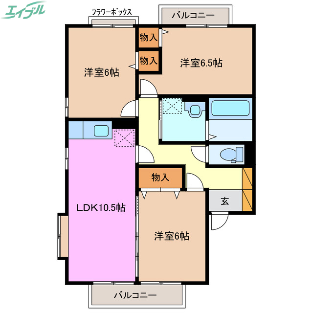 シームリー陽だまりの丘の間取り