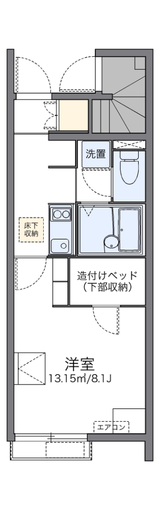 レオネクストマイヒルズ８８４３の間取り