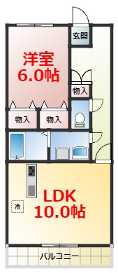 小田原市南町のマンションの間取り