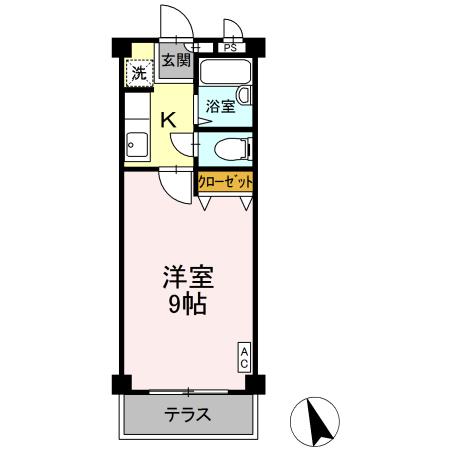 【ニューエクセル三宅　Ｆの間取り】