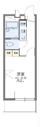 レオパレスブルースカイ王寺の間取り