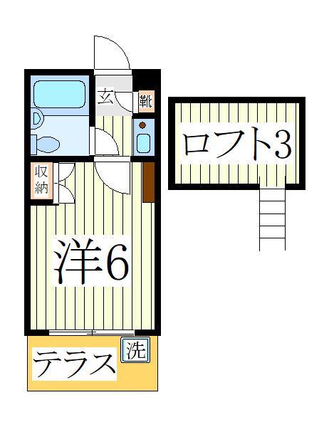 我孫子市柴崎台のアパートの間取り