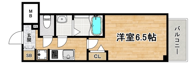 大阪市阿倍野区天王寺町北のマンションの間取り