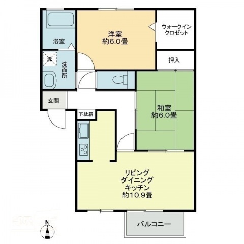 フォブールかすがの間取り