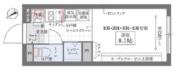 COCOCUBE大森山王の間取り