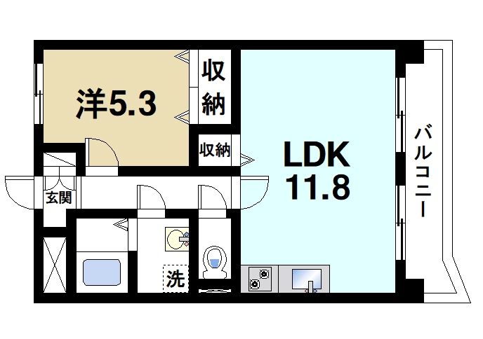 HALE学園前の間取り