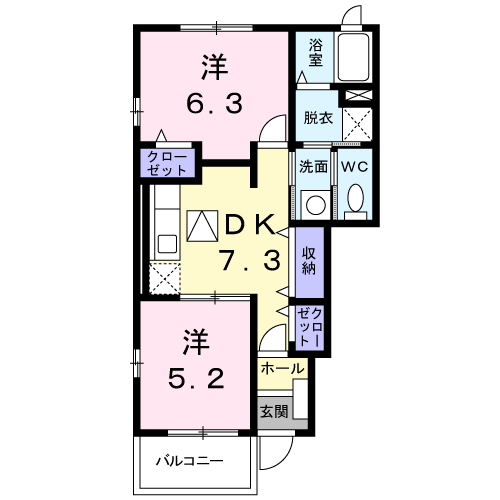 アルカンシエルの間取り