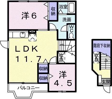 ラ　ルミエール　メゾンの間取り