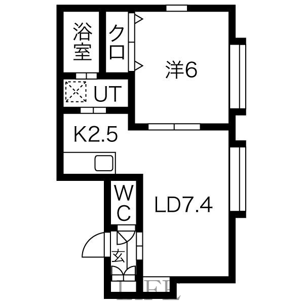 エクシード幌平橋の間取り