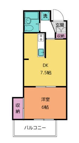 沼津市南本郷町のアパートの間取り