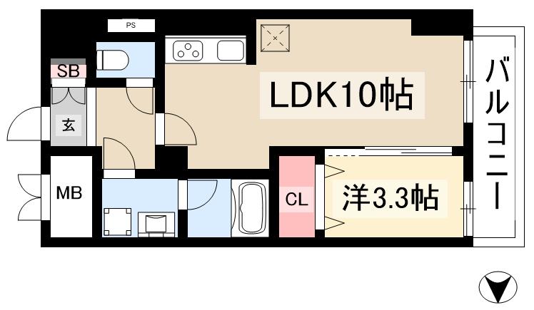 セイワパレス丸の内駅前の間取り