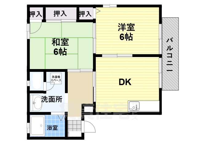 神戸市東灘区御影郡家のマンションの間取り