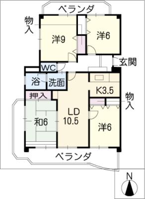 メゾン・ファミールの間取り