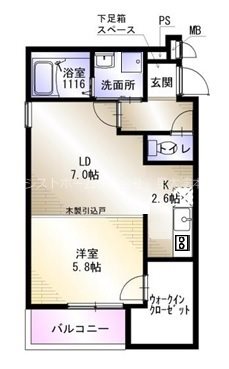 フジパレス森町の間取り