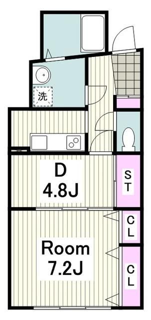 横浜市戸塚区矢部町のマンションの間取り