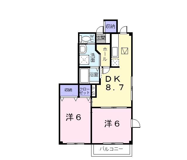 上田市本郷のアパートの間取り