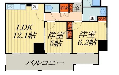 川口市川口のマンションの間取り