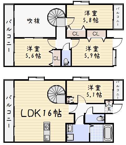 Ｊ－スクエアの間取り