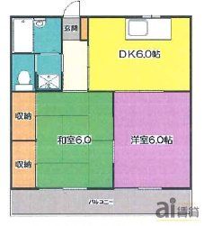 埼玉県新座市栗原２（アパート）の賃貸物件の間取り