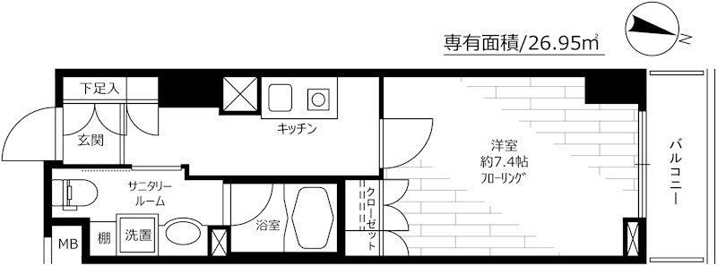 フィールＡ渋谷の間取り