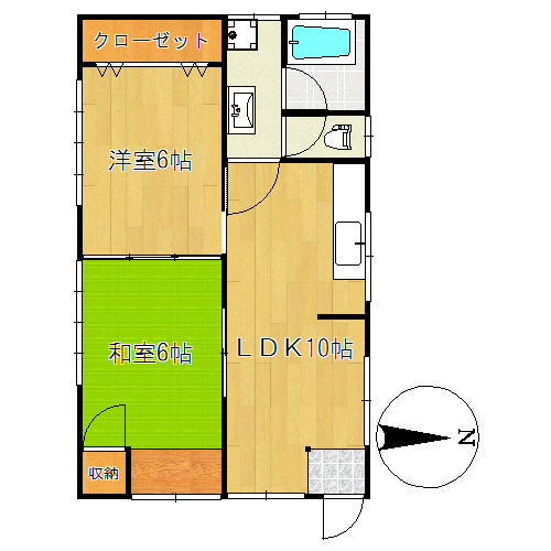 宮地マンションの間取り