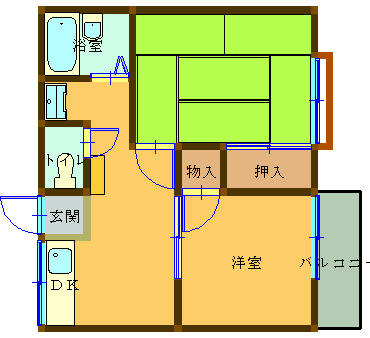 ハイツ輿石の間取り