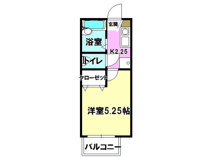 コーポモネの間取り