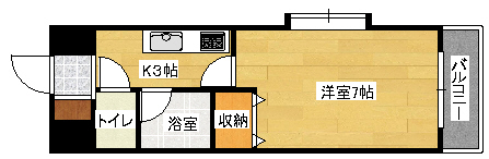 【第2キャピタル祇園の間取り】