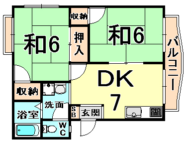 エクセル武庫川１の間取り