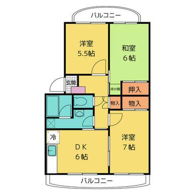 サンセール佐野の間取り