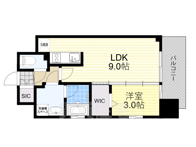 Attirant西三国の間取り