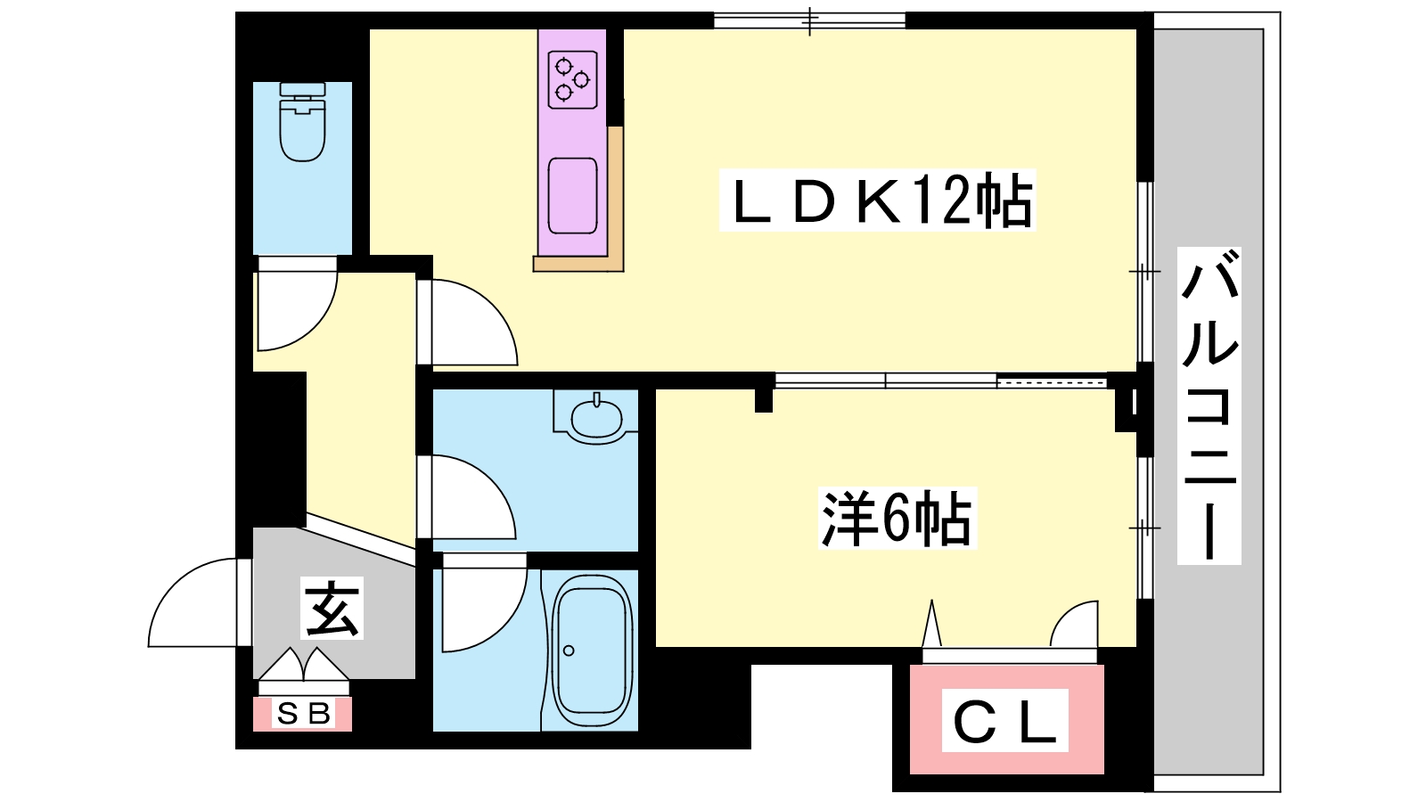 加古川市加古川町篠原町のマンションの間取り