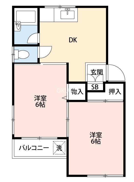 第３奥羽ビルの間取り