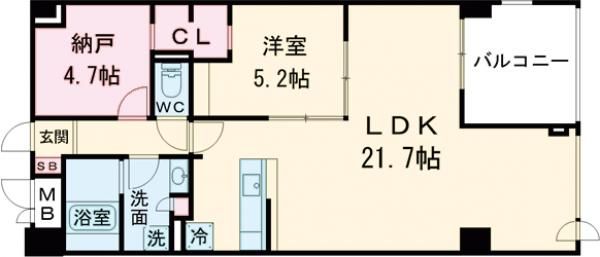 シルクボーテの間取り